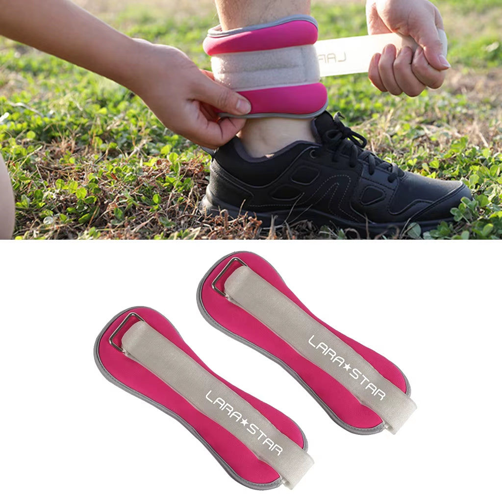 Soft Ankle Wrist Weights Adjustable Leg Weights 0.5Kg Walking Running Hands Strength Training Exercise Weight Straps Bracelets